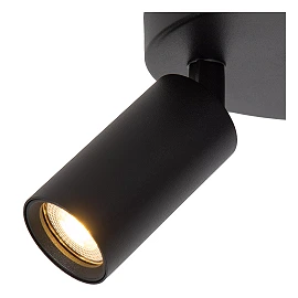 RITMO ceiling spotlight 2xGU10 (MR11) black (Lucide)