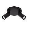 RITMO ceiling spotlight 2xGU10 (MR11) black (Lucide)