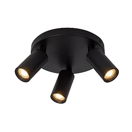 RITMO ceiling spotlight 3xGU10 (MR11) black (Lucide)
