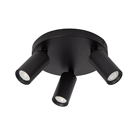 RITMO ceiling spotlight 3xGU10 (MR11) black (Lucide)