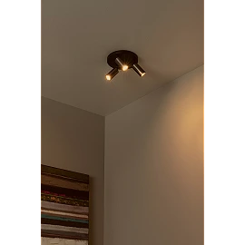 RITMO ceiling spotlight 3xGU10 (MR11) coffee (Lucide)