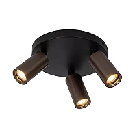 RITMO ceiling spotlight 3xGU10 (MR11) coffee (Lucide)