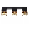 RIXT Flush ceiling light 54x10 cm 3xE27 black (Lucide)