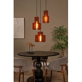 ROLLO Pendant light 3x40W E27 terracotta (Lucide)