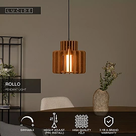 ROLLO Pendant light 1x40W E27 terracotta (Lucide)