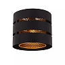 ROSAS Flush ceiling light Ø26 cm 1xE27 black (Lucide)