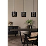 ROSAS pendant light 130 cm 3 x E27 black (Lucide)