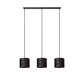 ROSAS piekaramā lampa 130 cm 3 x E27 melna (Lucide)