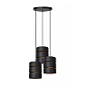 ROSAS pendant light Ø43 3 x E27 black (Lucide)