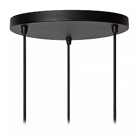 ROSAS piekaramā lampa Ø43 3 x E27 melna (Lucide)
