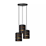 ROSAS pendant light Ø43 3 x E27 black (Lucide)