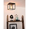 RUBEN Flush ceiling light 1x40W E27 Black (Lucide)