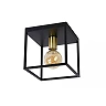 RUBEN Flush ceiling light 1x40W E27 Black (Lucide)