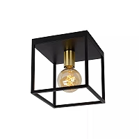 RUBEN Flush ceiling light 1x40W E27 Black (Lucide)
