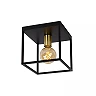 RUBEN Flush ceiling light 1x40W E27 Black (Lucide)