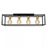 RUBEN Flush ceiling light 4x40W E27 Black (Lucide)