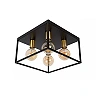 RUBEN Flush ceiling light 4x40W E27 Black (Lucide)