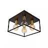 RUBEN Flush ceiling light 4x40W E27 Black (Lucide)