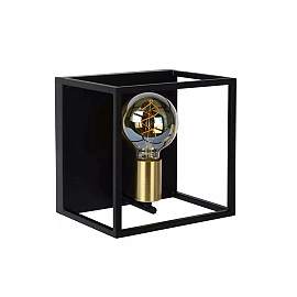 RUBEN Wall light 1x40W E27 Black (Lucide)