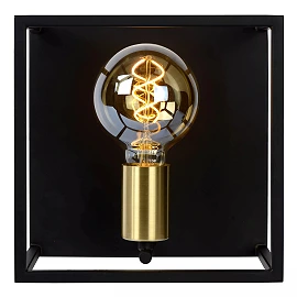 RUBEN Wall light 1x40W E27 Black (Lucide)
