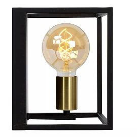 RUBEN Wall light 1x40W E27 Black (Lucide)