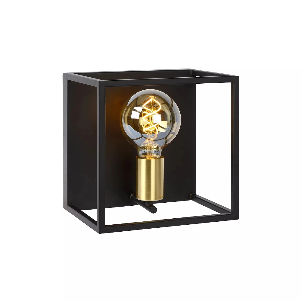 RUBEN Wall light 1x40W E27 Black (Lucide)