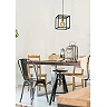 RUBEN Pendant light 1x40W E27 Black (Lucide)