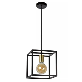 RUBEN Pendant light 1x40W E27 Black (Lucide)