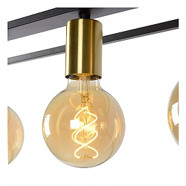 RUBEN Pendant light 4x40W E27 Black (Lucide)