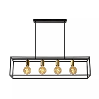 RUBEN Pendant light 4x40W E27 Black (Lucide)