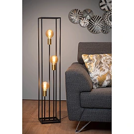 RUBEN Floor lamp 3x40W E27 Black (Lucide)