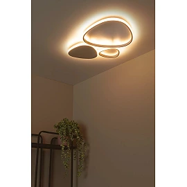 SAMLING ceiling light LED 30 W taupe (Lucide)