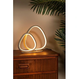SAMLING table lamp LED dimmable CCT 16W taupe (Lucide)