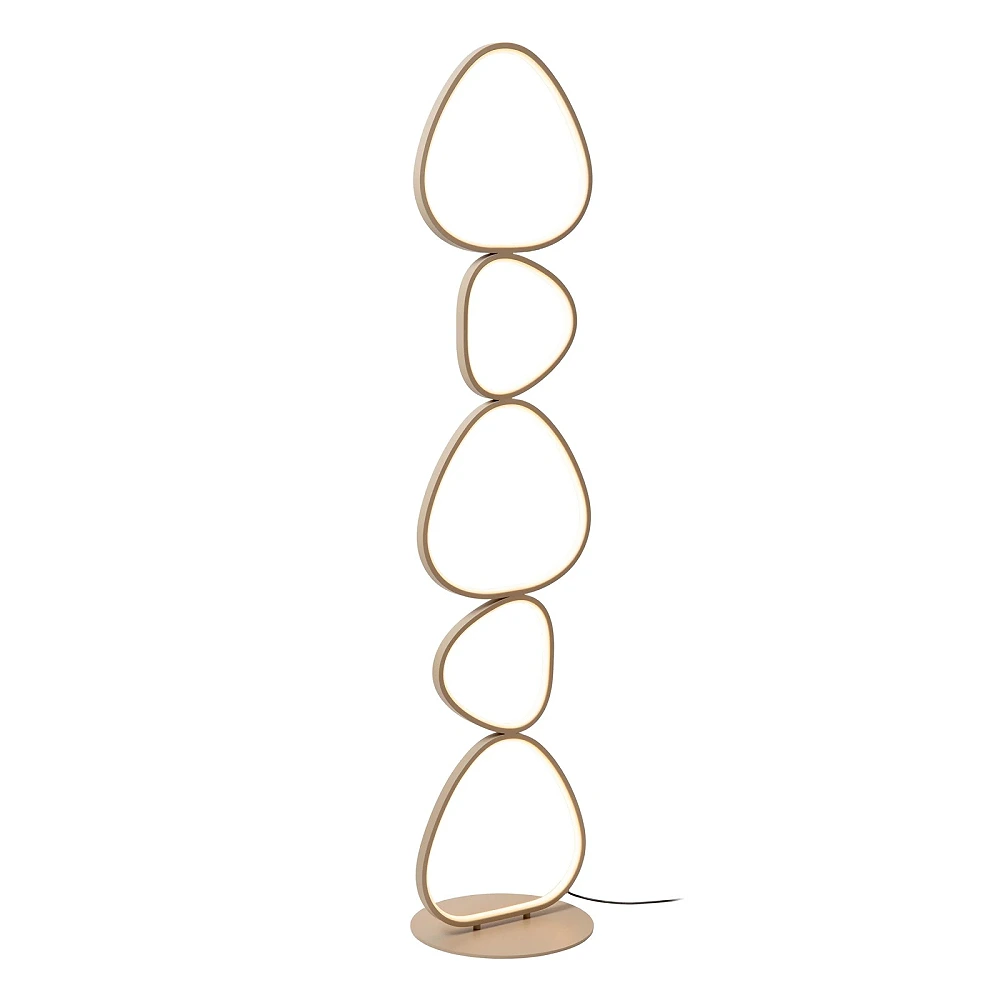 SAMLING LED CCT floor lamp 48 W 2100 lm taupe (Lucide)