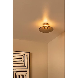 SANTIAGO griestu lampa Ø23 cm LED 10W CCT dzintara (Lucide)