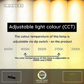 SANTIAGO piekaramā lampa 150 cm 5 x 10W LED CCT dzintara (Lucide)