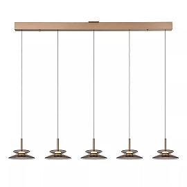SANTIAGO piekaramā lampa 150 cm 5 x 10W LED CCT dzintara (Lucide)