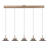 SANTIAGO piekaramā lampa 150 cm 5 x 10W LED CCT dzintara (Lucide)