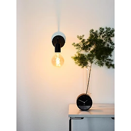 SCOTT wall light 1 x 40 W E27 black (Lucide)