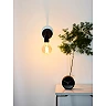 SCOTT wall light 1 x 40 W E27 black (Lucide)