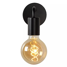 SCOTT wall light 1 x 40 W E27 black (Lucide)