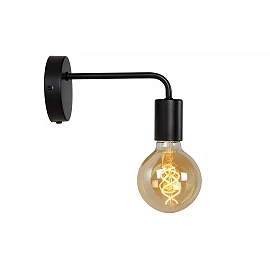 SCOTT wall light 1 x 40 W E27 black (Lucide)