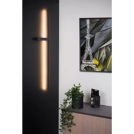 SEGIN sienas lampa 90 cm LED 10 W 2700K melna (Lucide)