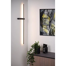 SEGIN sienas lampa 90 cm LED 10 W 2700K melna (Lucide)