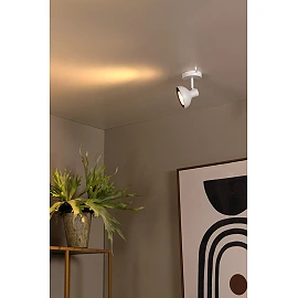SENSAS griestu prožektors 14 cm × 13,5 cm × 17,8 cm 1x12W balta (Lucide)