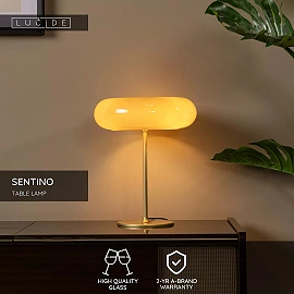 SENTINO Table lamp Ø30 cm 3xG9 taupe (Lucide)