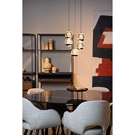 SENTUBAL pendant light Ø35 cm LED 5 x 5.2 W 2700K black (Lucide)
