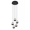 SENTUBAL pendant light Ø35 cm LED 5 x 5.2 W 2700K black (Lucide)