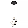 SENTUBAL pendant light Ø35 cm LED 5 x 5.2 W 2700K black (Lucide)
