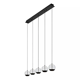 SENTUBAL piekaramā lampa 95 cm LED 5 x 5,3 W 2700K melna (Lucide)